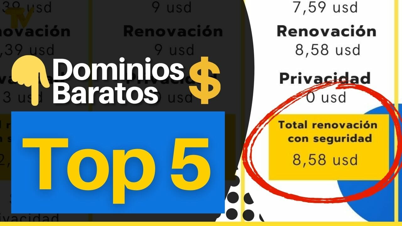 Dónde comprar Dominios Baratos
